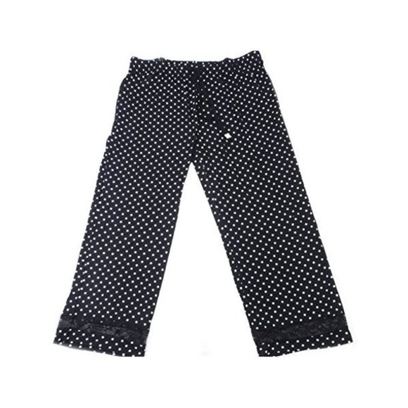 Honeydew Womens Lace Lounge/Pajama Bottoms With Drawstring Waist Black/Polka Dot - Picture 1 of 3